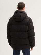 Jachetă puffer cu glugă - Negru_607563