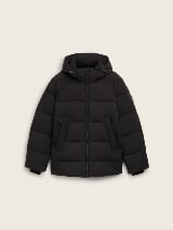 Jachetă puffer cu glugă - Negru_607563