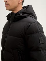 Jachetă puffer cu glugă - Negru_607563