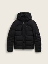 Jachetă puffer cu glugă - Negru_8403306