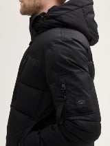 Jachetă puffer cu glugă - Negru_8403306