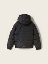 Jachetă puffer cu glugă - Negru_9350354