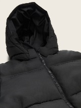 Jachetă puffer cu glugă - Negru_9350354