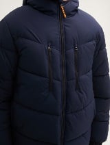 Jachetă puffer cu glugă - Albastru_6459549