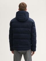 Jachetă puffer cu glugă - Albastru_8889570