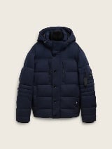 Jachetă puffer cu glugă - Albastru_8889570