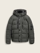 Jachetă puffer cu glugă - Gri_3249882