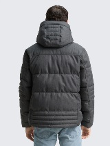 Jachetă matlasată cu glugă - Gri_5523816