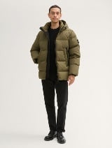 Jachetă puffer cu glugă - Verde_7838341