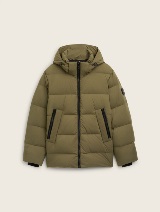 Jachetă puffer cu glugă - Verde_7838341