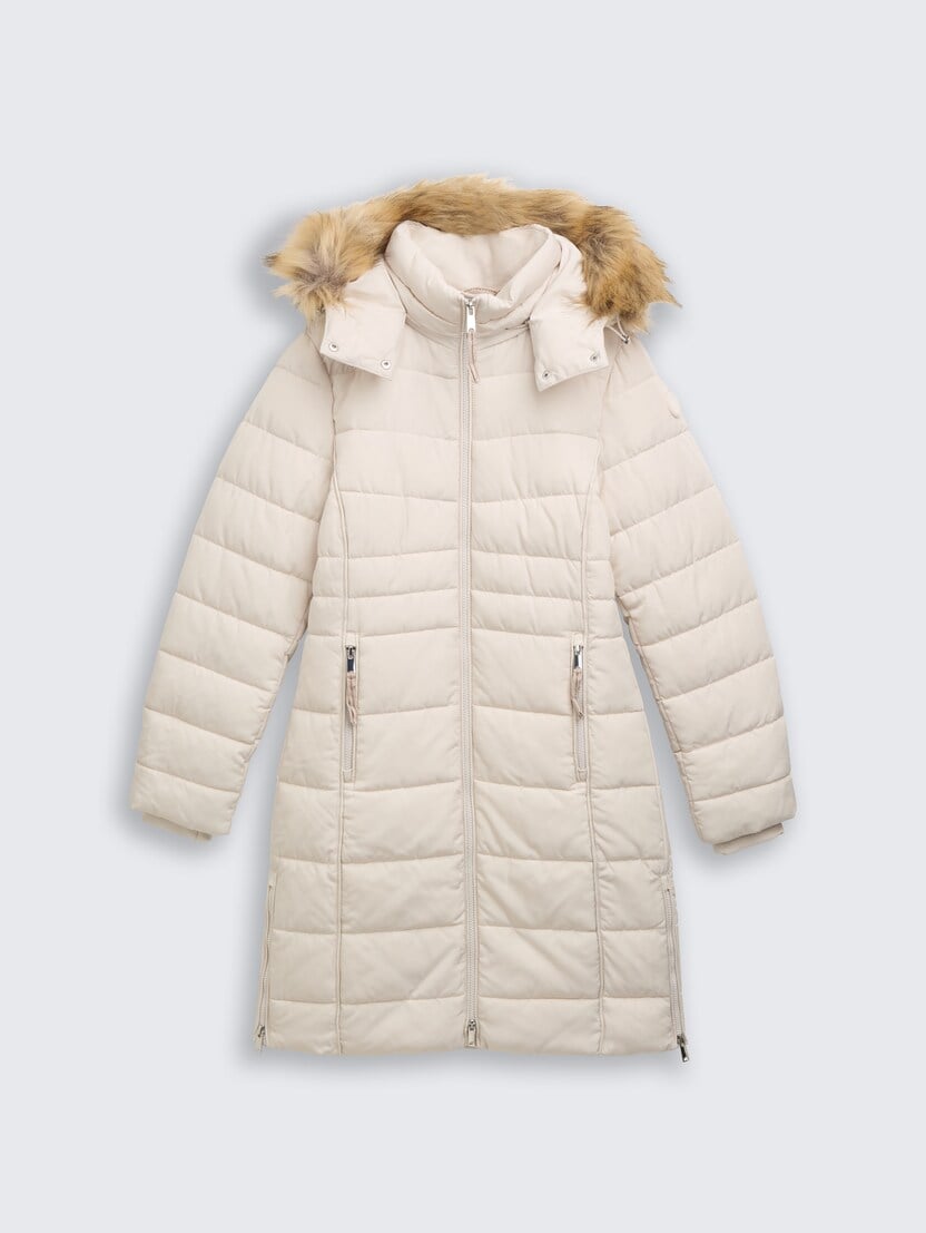 Puhovka s krojem plašča - Bež_9741038