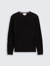 Pulover od pamuka i kašmira - Crna_7159988