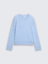Pulover od pamuka i kašmira - Plava_2735654