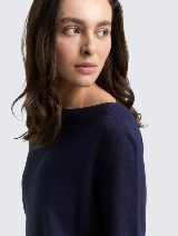 Džemper od pamuka i kašmira - Plava_3675227