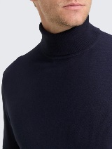 Pulover od pamuka i kašmira - Plava_4933426