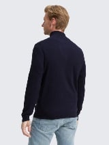 Džemper od pamuka i kašmira - Plava_7336209