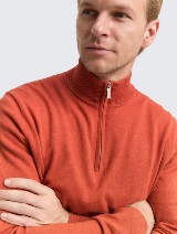 Džemper od pamuka i kašmira - Narandžasta_6782758