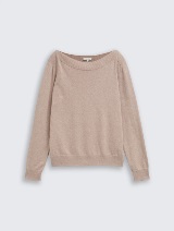 Džemper od pamuka i kašmira - Smeđa_590610