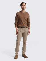 Pulover od pamuka i kašmira - Smeđa_8546216