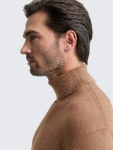 Pulover din bumbac şi caşmir - Maro_933973