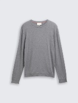 Pulover din bumbac şi caşmir - Gri_4621868