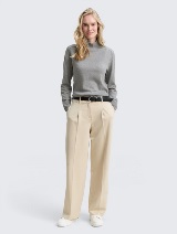 Pulover din bumbac şi caşmir - Gri_6353703