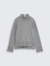 Pulover din bumbac şi caşmir - Gri_6353703