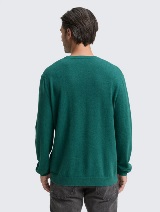 Džemper od pamuka i kašmira - Zelena_4754485