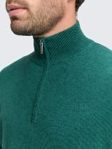 Džemper od pamuka i kašmira - Zelena_9586113
