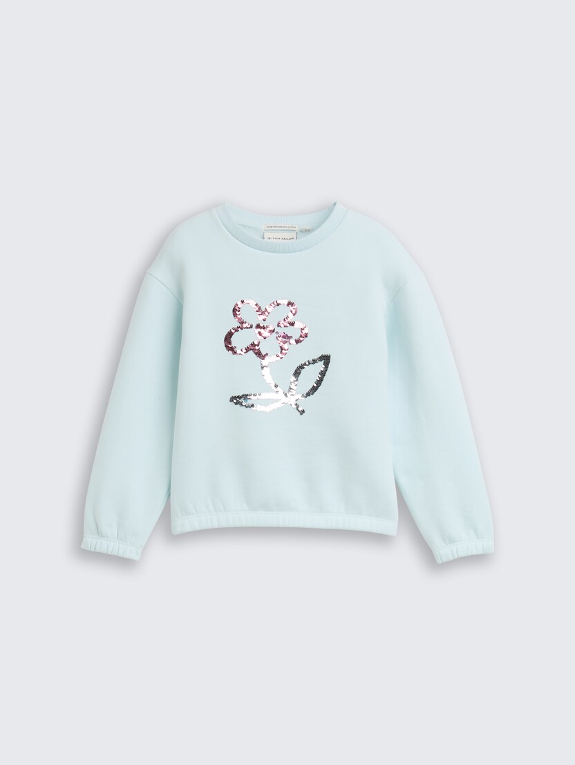 Pulover s potiskom - Modra_8032142