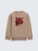 Dukserica sa printom - Smeđa_2241834