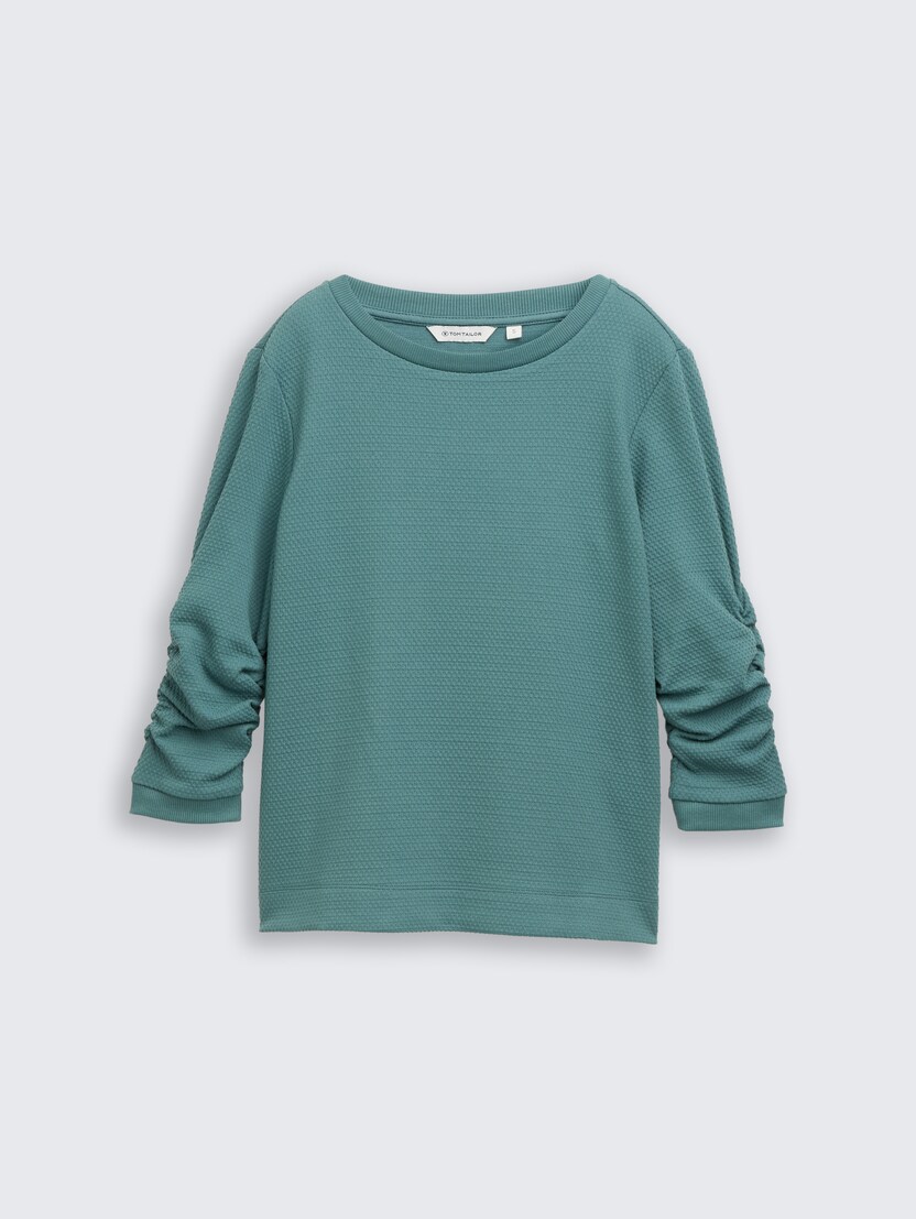 Pulover s teksturo - Zelena_990401