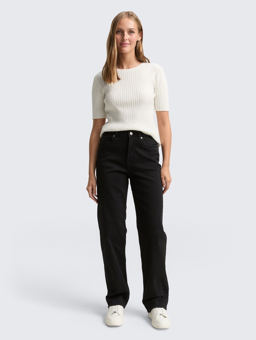 Blugi Elin drepţi - Negru-1048910-10270-16