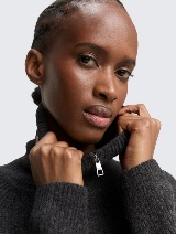 Rebrasta haljina - Siva_8540825