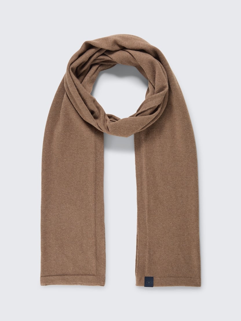 Šal od pamuka i kašmira - Smeđa_9892535