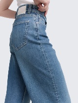 Linou široke traperice - Plava_3753158