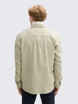 Cămaşă din twill - Bej_1871318