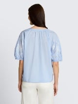 Strukturirana bluza - Plava_6585490