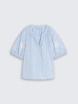 Strukturirana bluza - Plava_6585490