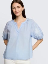 Strukturirana bluza - Plava_6585490