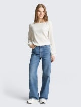 Tricou structurat - Alb_1293817