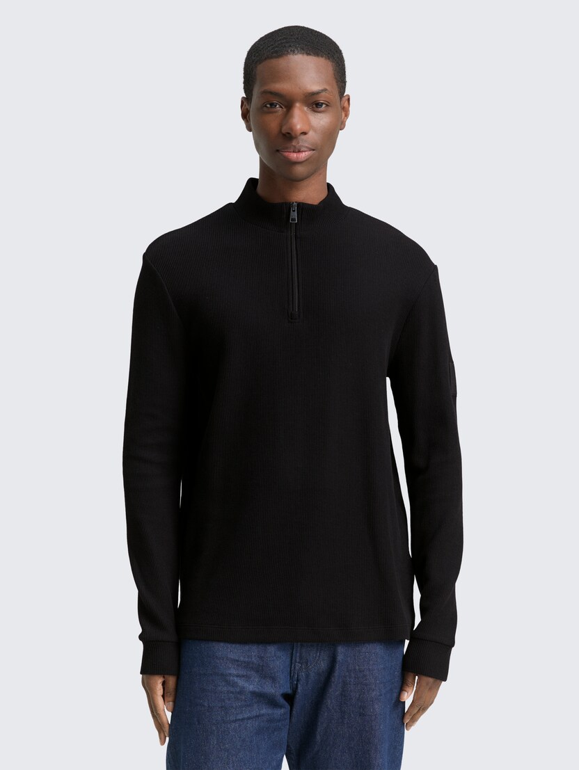 Tricou structurat - Negru-1048961-29999-16