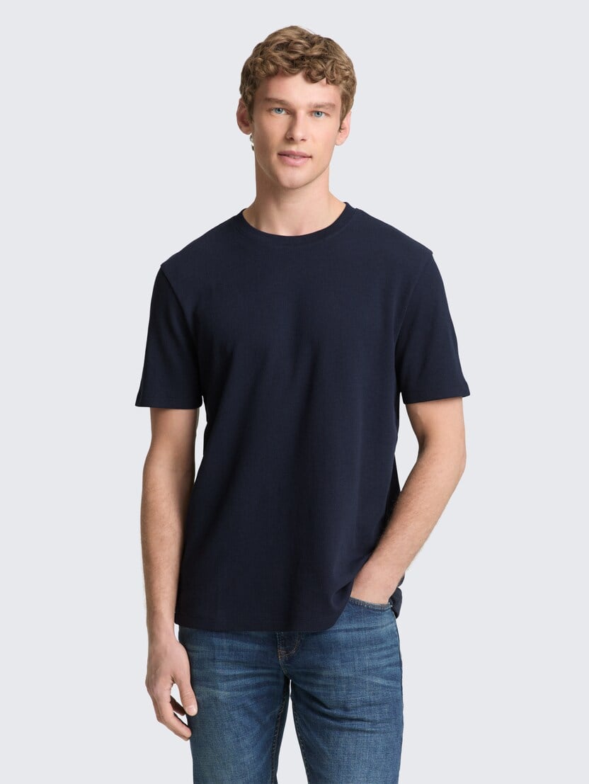 Tricou structurat - Albastru_2169044