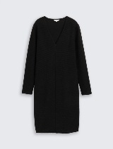 Strukturirana haljina - Crna_3927507