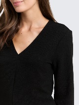 Strukturirana haljina - Crna_3927507