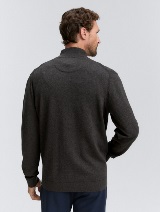 Jachetă tricotată structurată - Gri_9584666