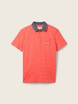 Tricou polo structurat - Roşu_8987135