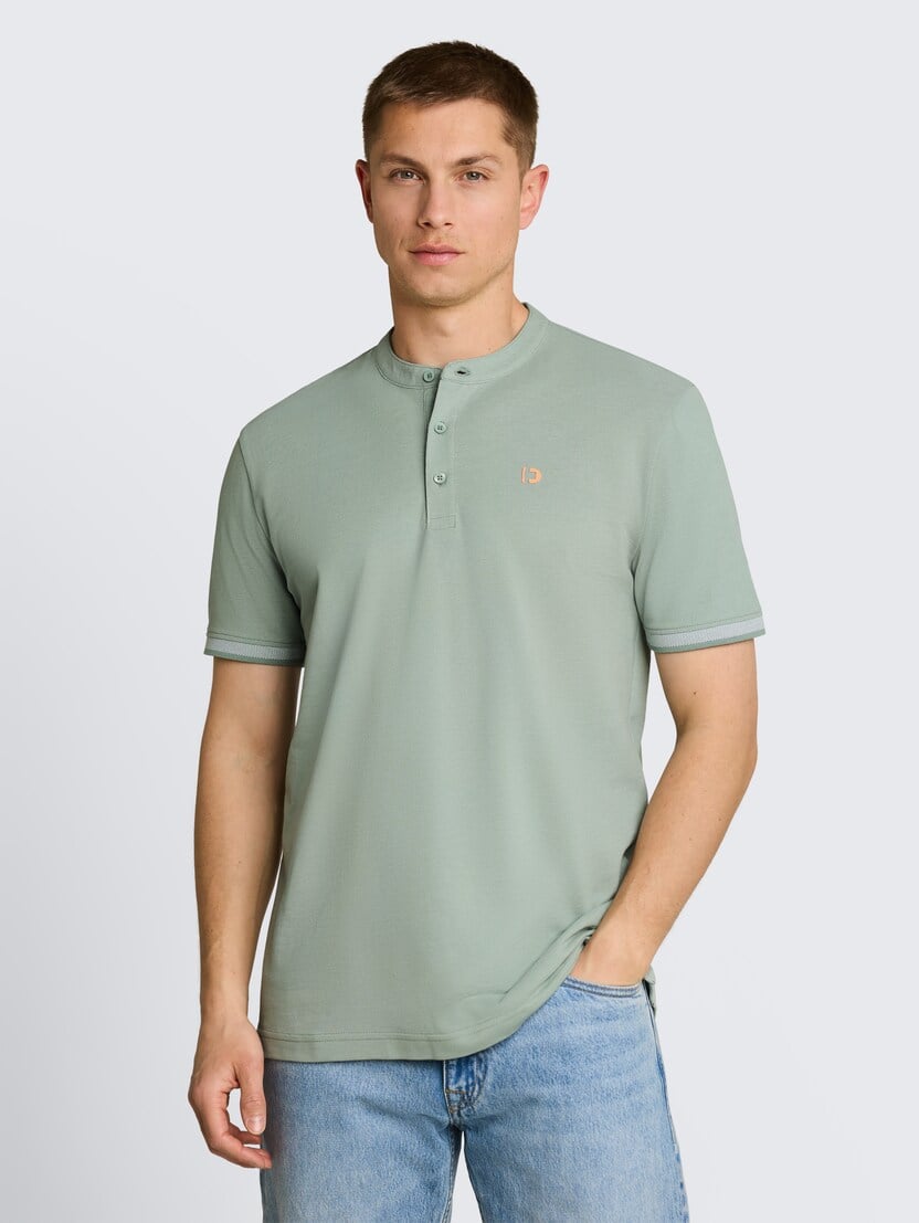 Strukturirana polo-majica - Zelena_7763322