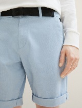 Strukturirane kratke pantalone - Plava_4152715