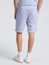 Struktuirane kratke pantalone - Plava_4826265